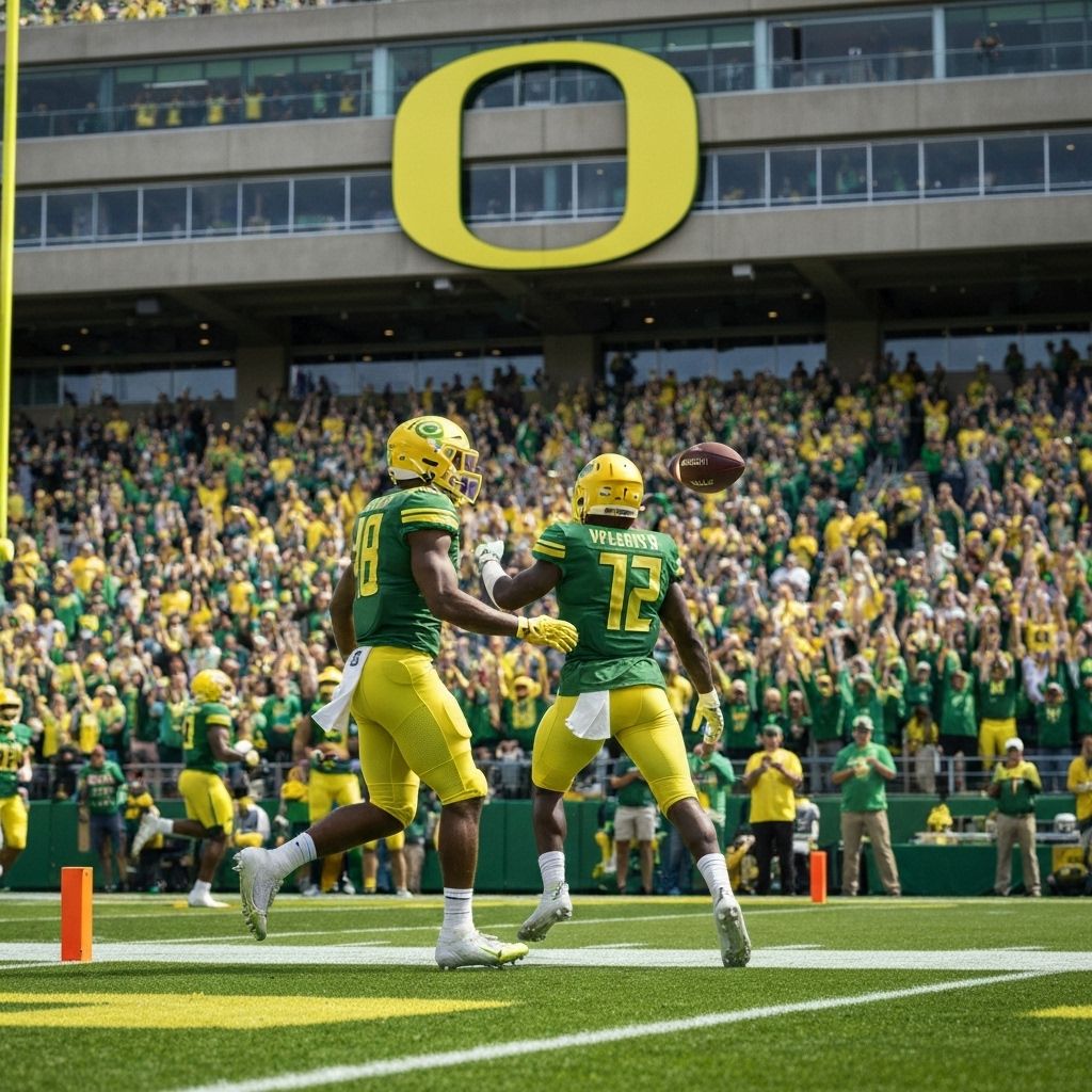 University of Oregon Ducks logo and campus